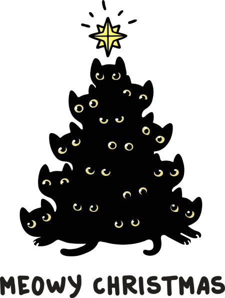 Елка из котиков