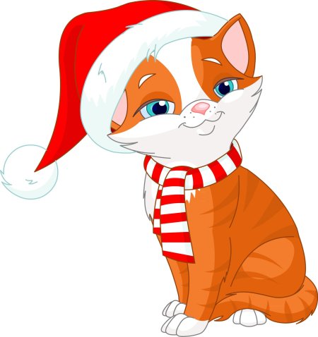 Новогодние животные мультяшные