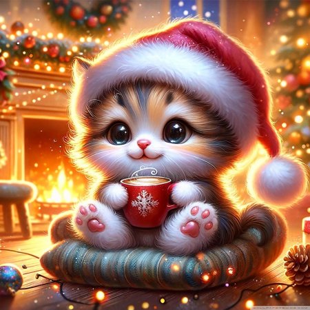 Новый год с котиками