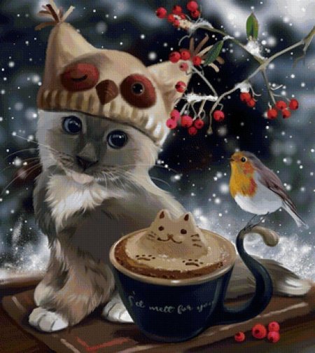 Доброе зимнее утро с котиками