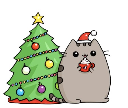 Новогодний кот пушин