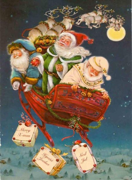 Старинные новогодние открытки