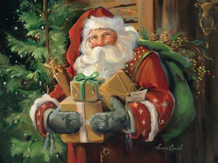 Дед мороз с подарками