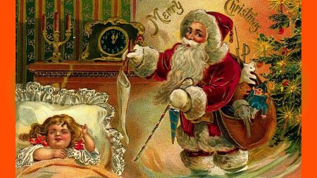 Старинная новогодняя открытка