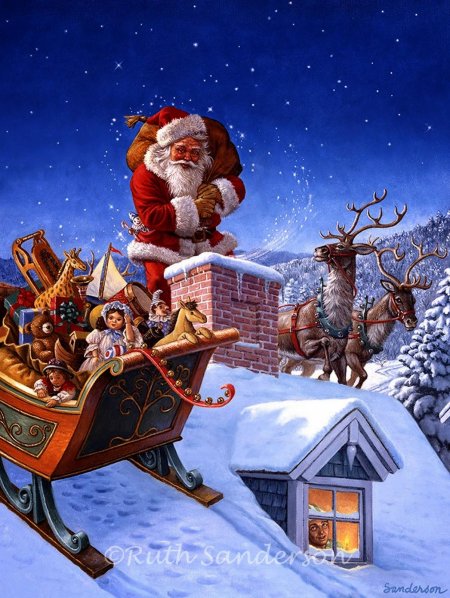 Картины ruth sanderson рождество