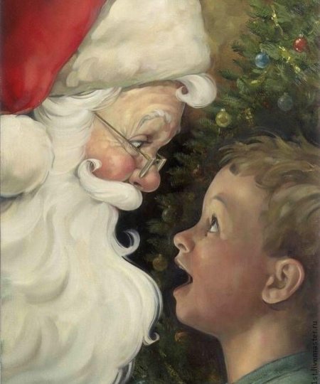 Дед мороз и мальчик