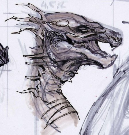 Дракон скайрим референс