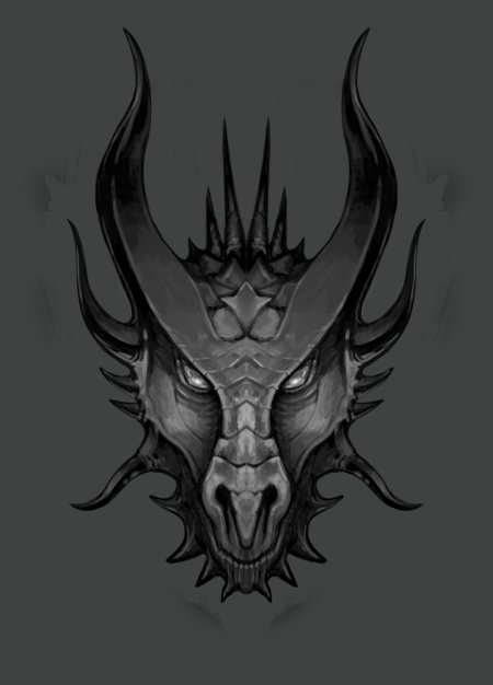 Морда дракона анфас