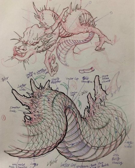 Анатомия китайского дракона референс
