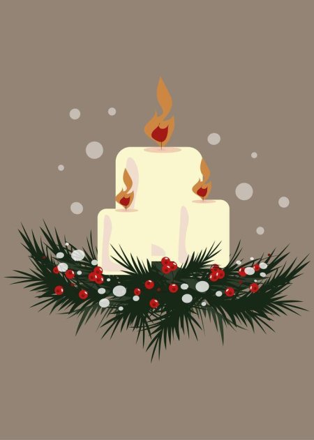 Свеча рождественская
