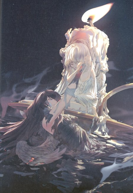 Девушка свечка арт