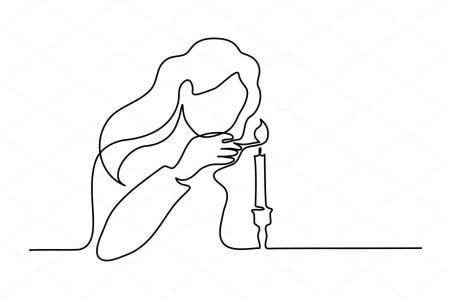 Векторное изображение свечи