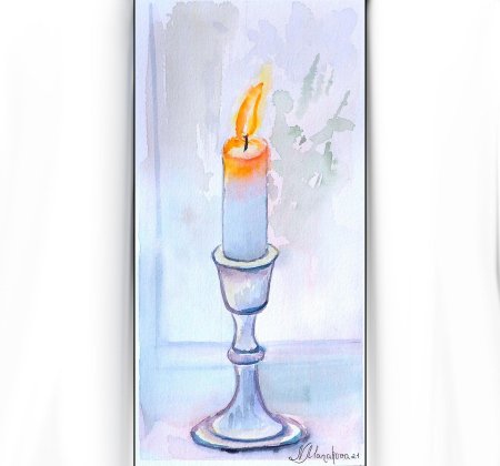 Свечка акварельная