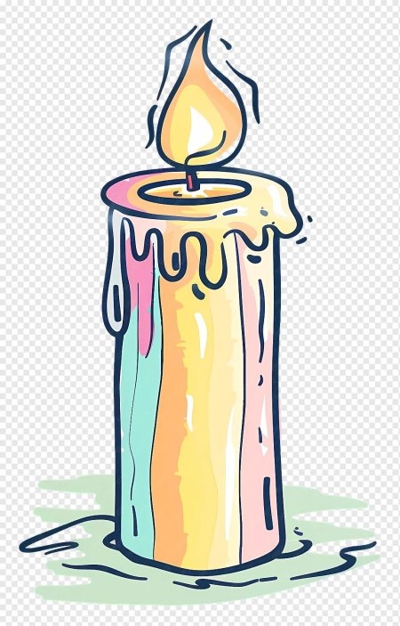 Пламя свечи рисунок