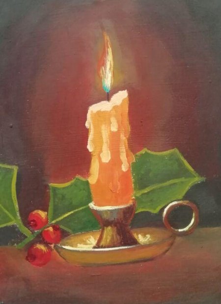Натюрморт со свечой