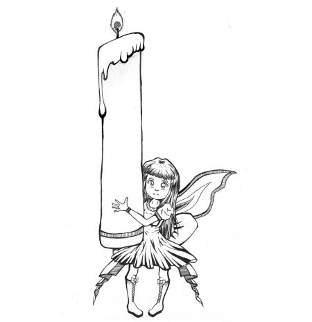 Рисунок свечка