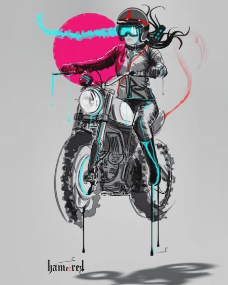 Мотоцикл арт