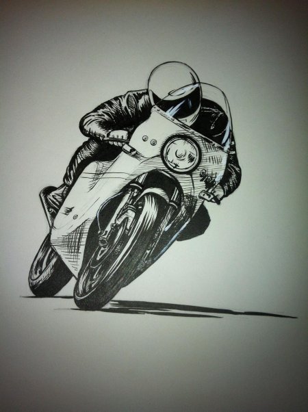 Зарисовка мотоцикла