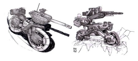 Гусеничный мотоцикл концепт