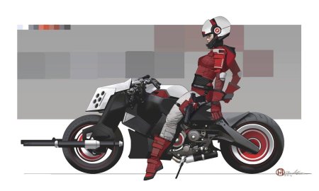 Мотоцикл акира cyberpunk
