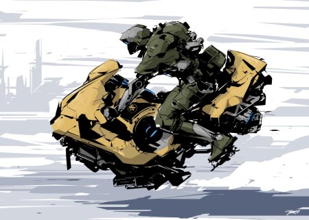 Концепт арт ховербайк