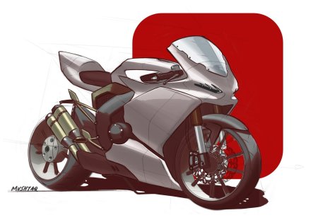 Мотоцикл концепт дукати