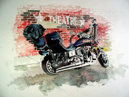 Харлей дэвидсон мотоциклы арт