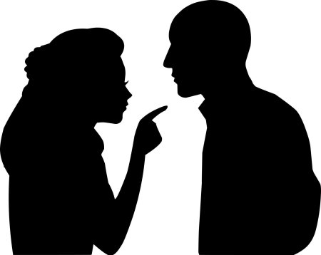 Силуэт мужчина и женщина