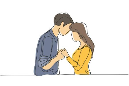 Couple holding hands