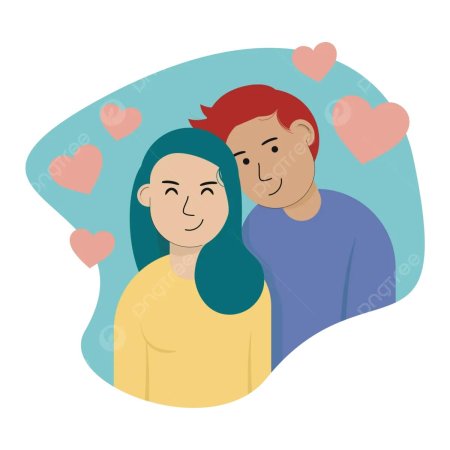 Влюбленные вектор