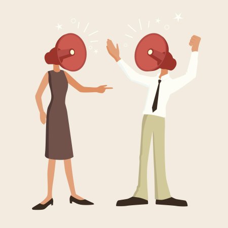 Конфликт иллюстрация