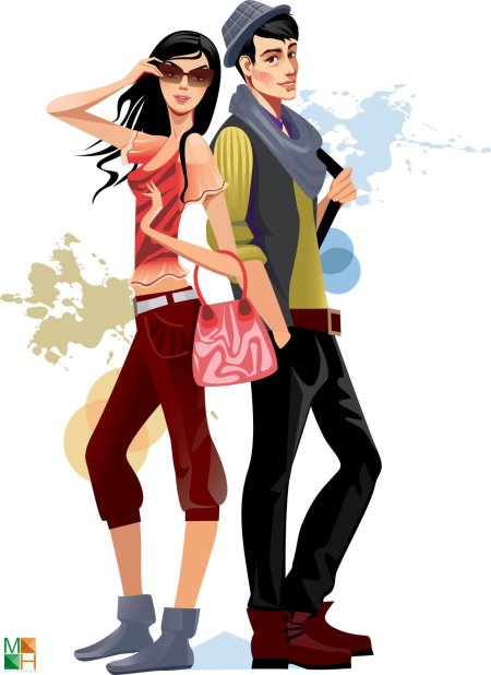 Мужчина и женщина рисунок