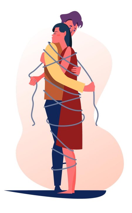 Созависимые отношения иллюстрация