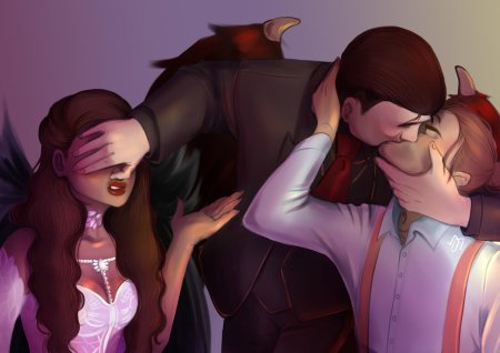 Клуб романтики секрет небес люцифер и дино