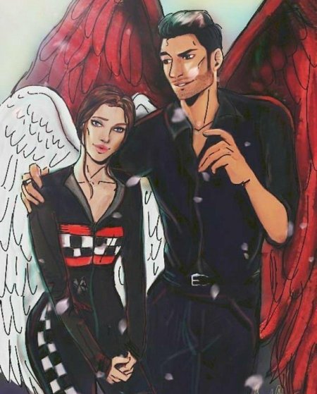 Клуб романтики секрет небес люцифер и вики арты