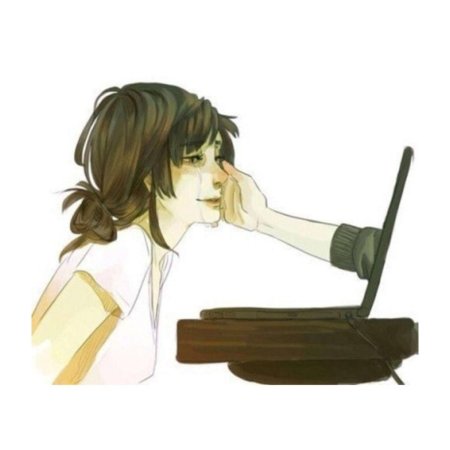 Аниме девушка вытирает слезы