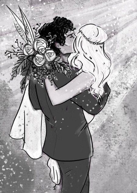 Свадьба арт рисунок