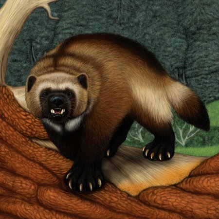 Росомаха животное