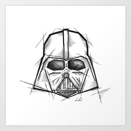 Дарт вейдер тату эскиз