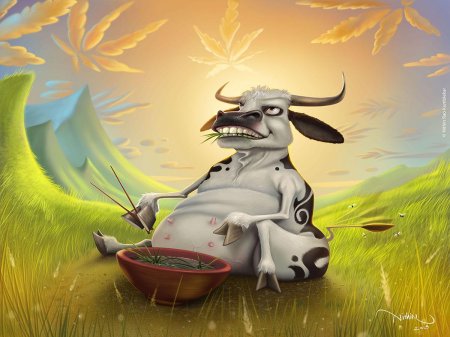 Смешная корова