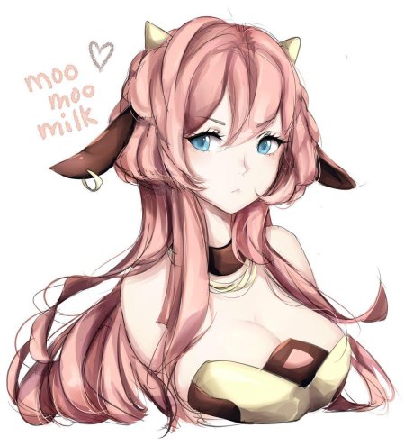 Аниме корова девушка