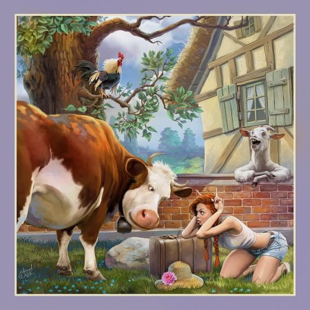 Красивая доярка