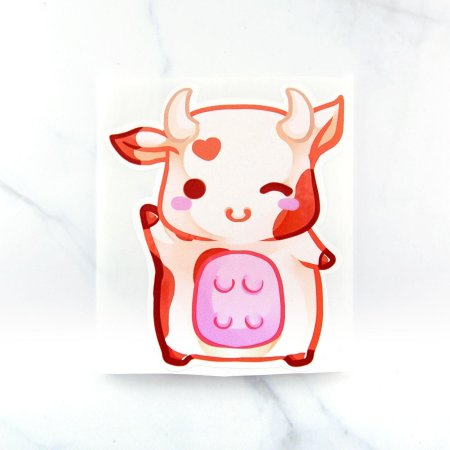 Наклейки коровки милые