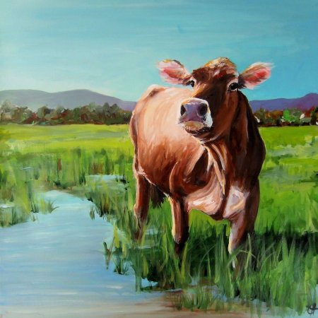 Картина корова
