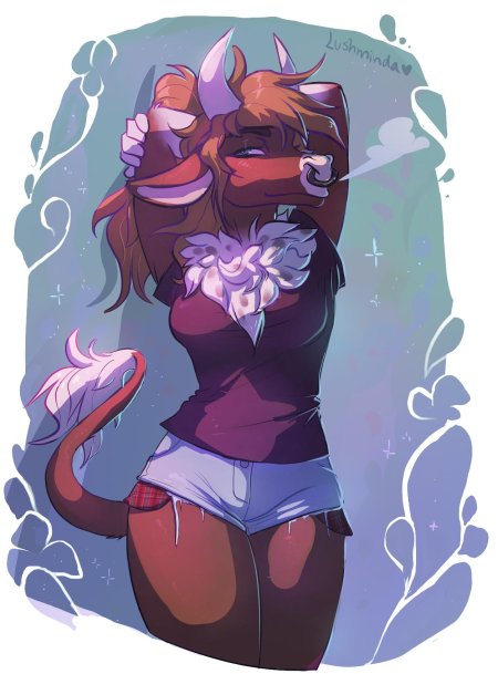 Фурри коровка