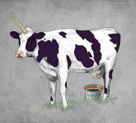Корова арт