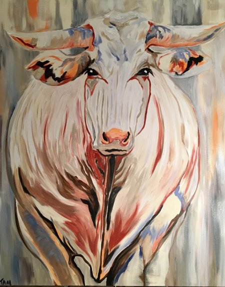 Корова арт