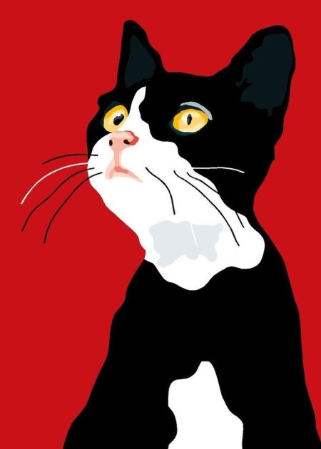 Кошка поп арт
