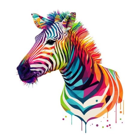 Разноцветная зебра