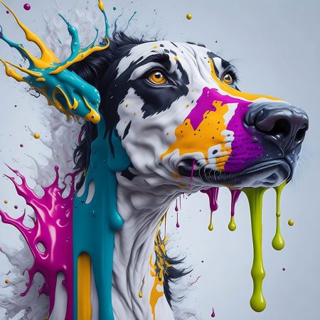 Граффити собака